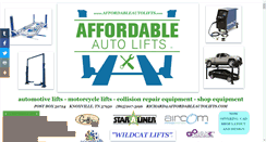 Desktop Screenshot of affordableautolifts.com